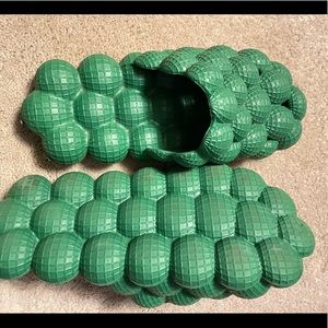 Green bubble shoes